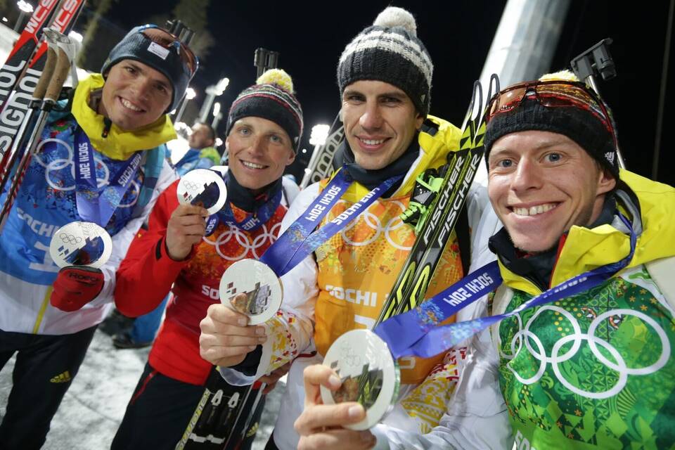 Deutsche Biathlon-Staffel von Sotschi 2014 Deutsche Biathlon-Staffel von Sotschi 2014