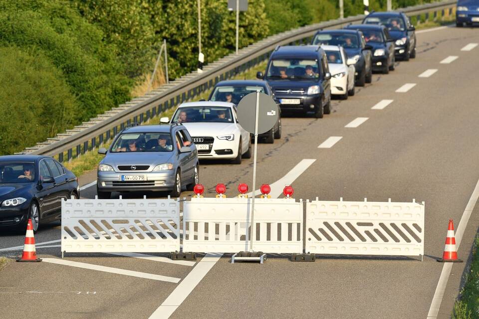 Sperrung der A6
