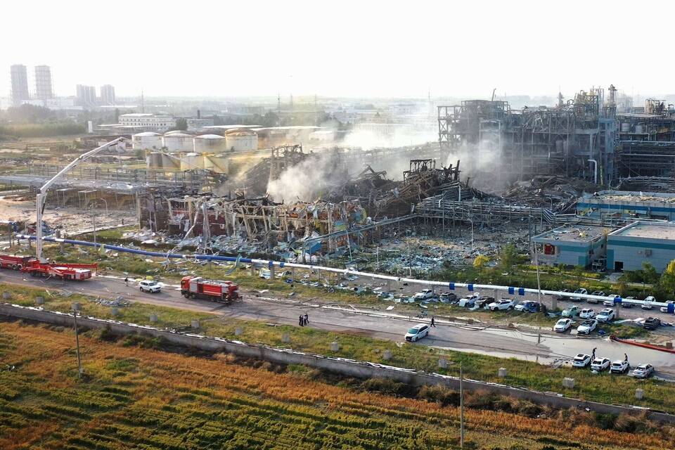 Tödliche Explosion in Chemiefabrik in China Tödliche Explosion in Chemiefabrik in China