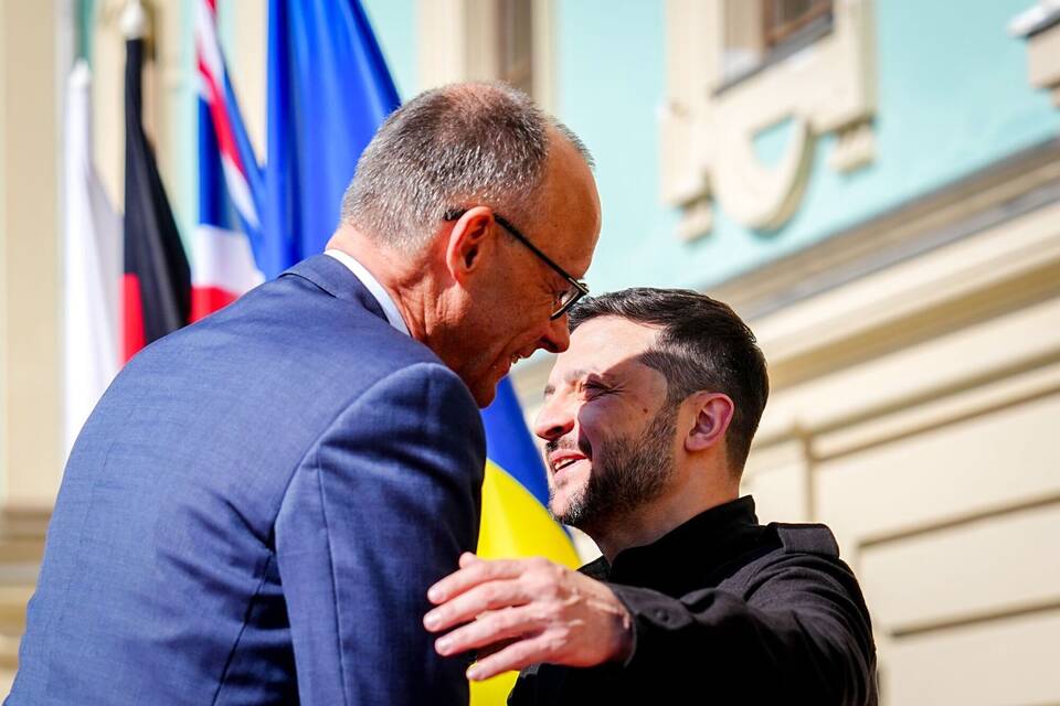 Friedrich Merz und Wolodymyr Selenskyj