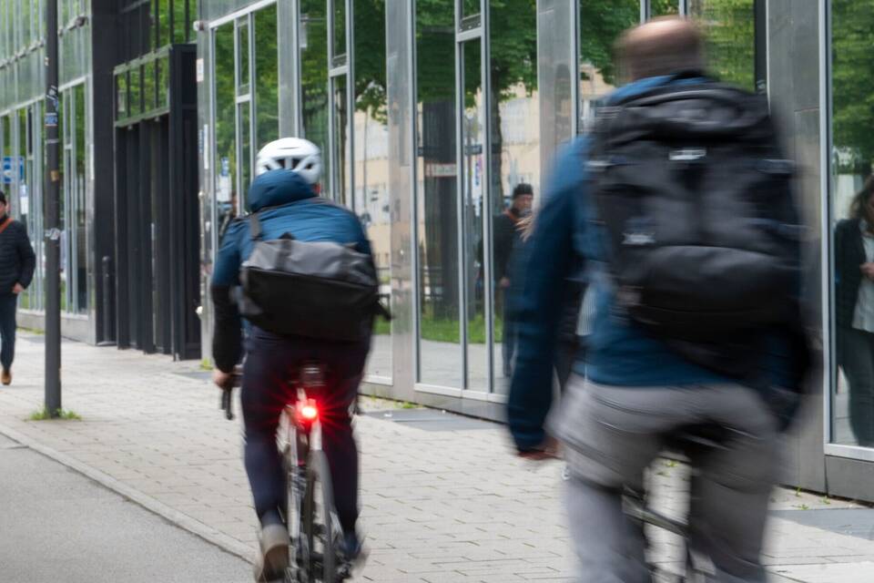 Mit dem Fahrrad zur Arbeit Mit dem Fahrrad zur Arbeit