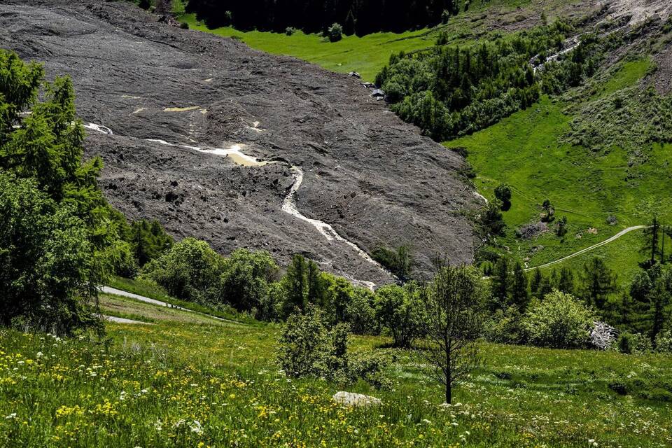 Nach Gletscherabbruch im Wallis