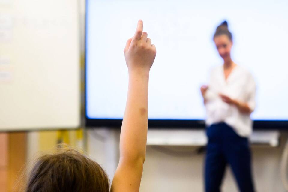 Unterricht in einem Klassenraum Unterricht in einem Klassenraum