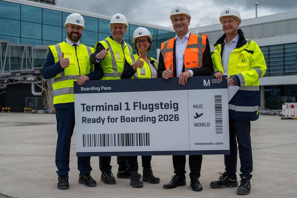 Baufortschritt auf dem Flughafen München Baufortschritt auf dem Flughafen München