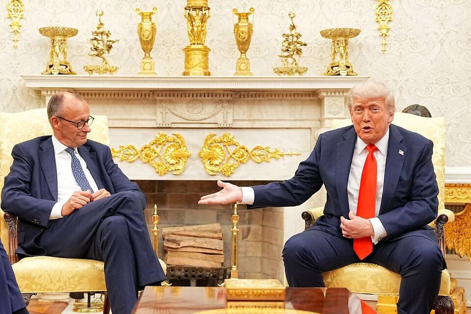 US-Präsident Trump empfängt Bundeskanzler Merz US-Präsident Trump empfängt Bundeskanzler Merz
