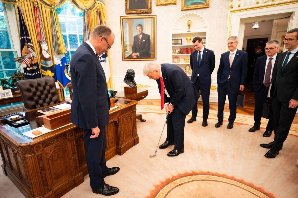 US-Präsident Trump empfängt Bundeskanzler Merz US-Präsident Trump empfängt Bundeskanzler Merz