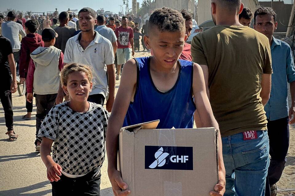 Nahostkonflikt - GHF-Hilfsgüterverteilung in Rafah Nahostkonflikt - GHF-Hilfsgüterverteilung in Rafah