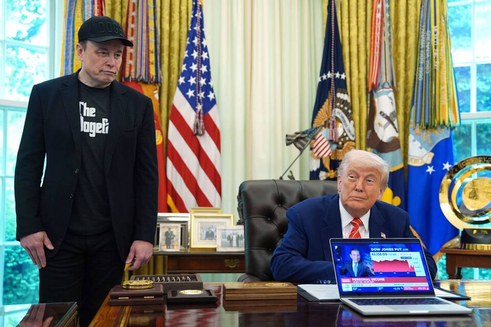 Trump verabschiedet Musk auf gemeinsamer Pressekonferenz Trump verabschiedet Musk auf gemeinsamer Pressekonferenz