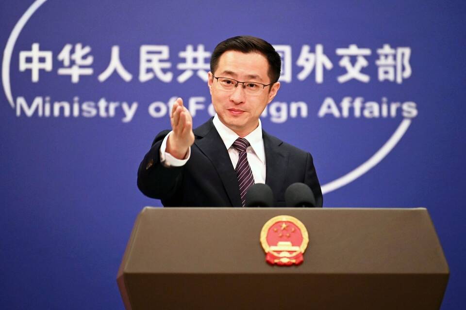 Chinas Außenamtssprecher Lin Jian Chinas Außenamtssprecher Lin Jian
