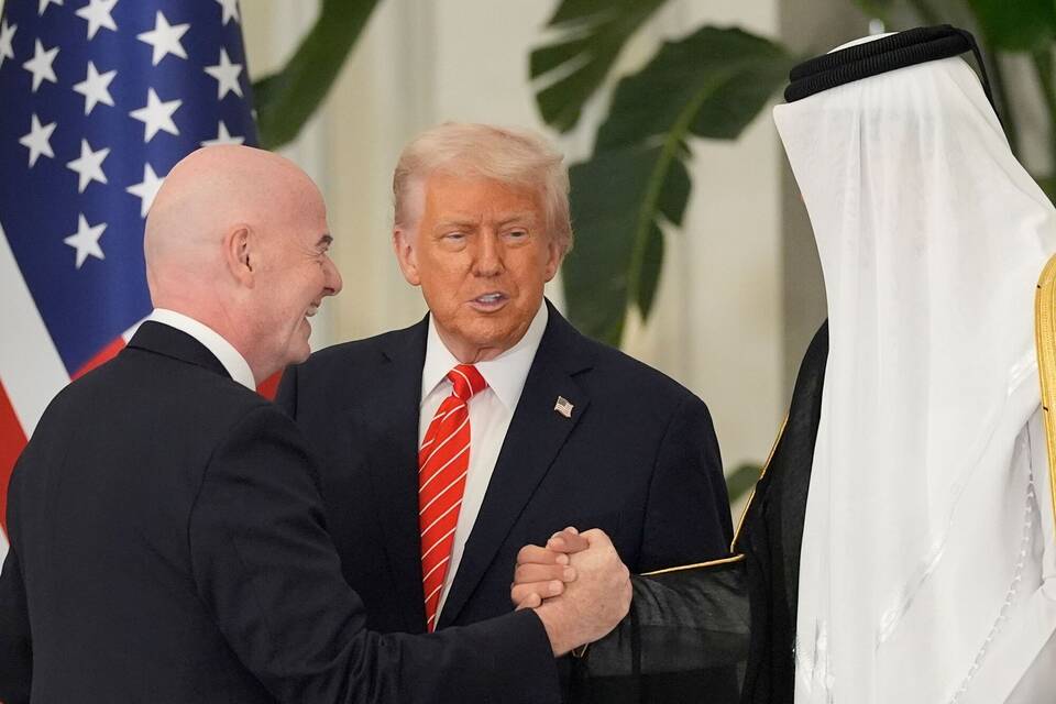 US-Präsident Trump und Gianni Infantino US-Präsident Trump und Gianni Infantino