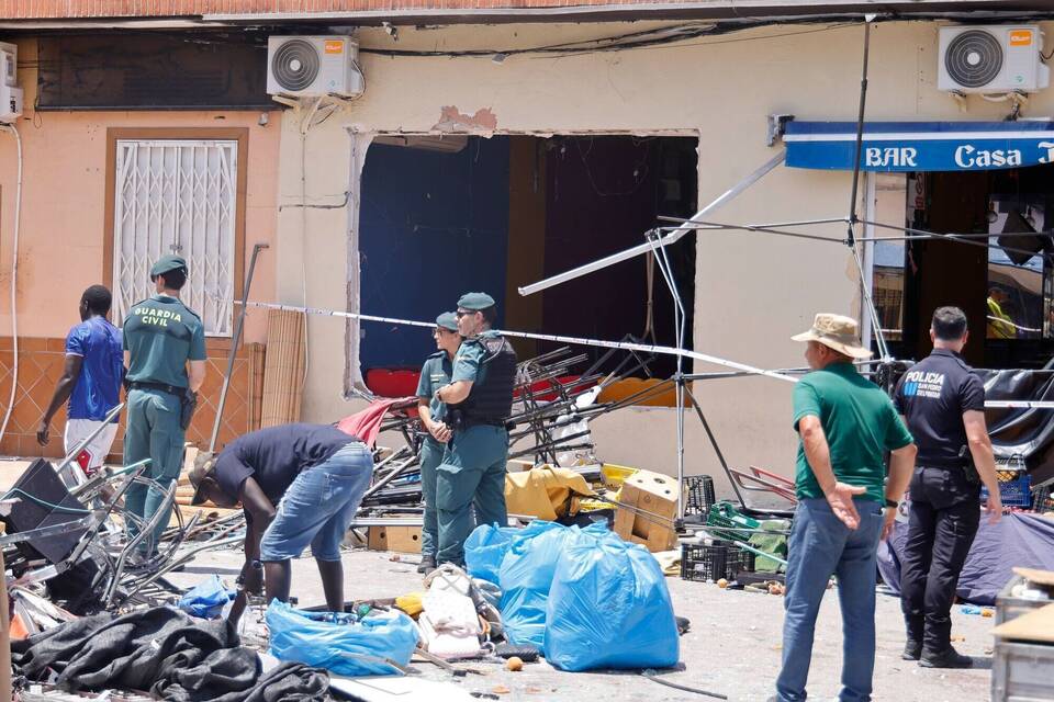 Explosion in einer Bar in San Pedro del Pinatar Explosion in einer Bar in San Pedro del Pinatar
