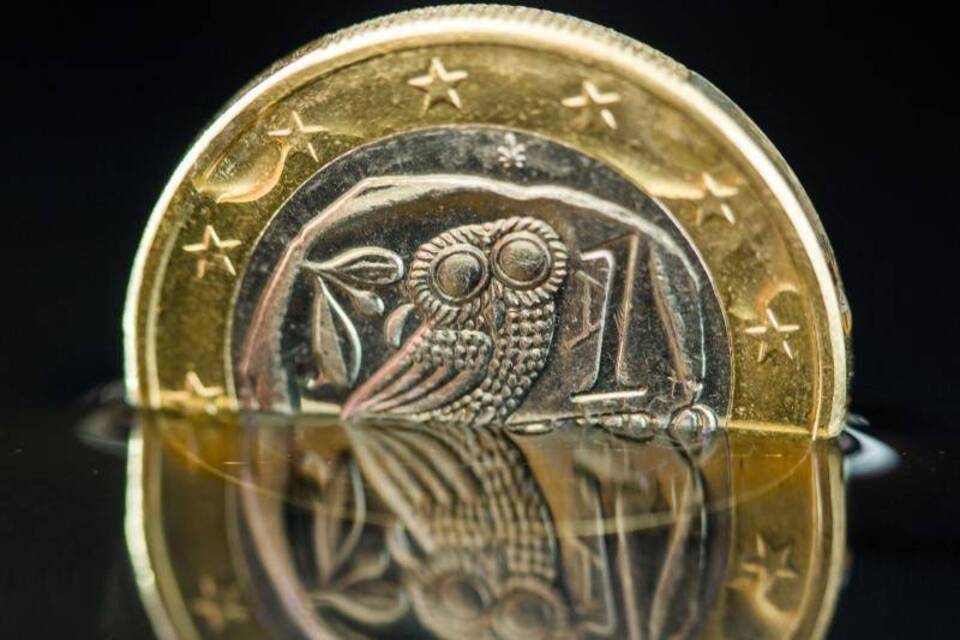Griechische Euro-Münze Griechische Euro-Münze