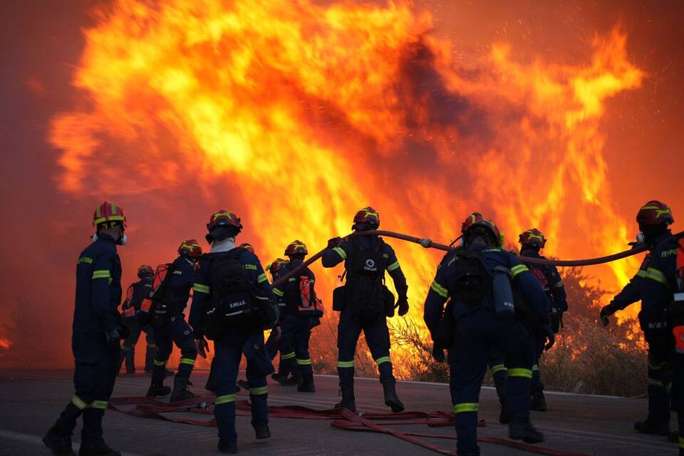 Flächenbrand in Griechenland Flächenbrand in Griechenland