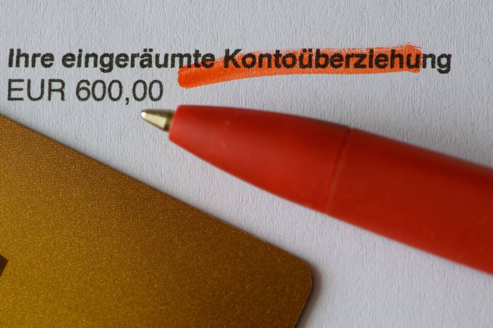 Symbolbild - Kontoüberziehung