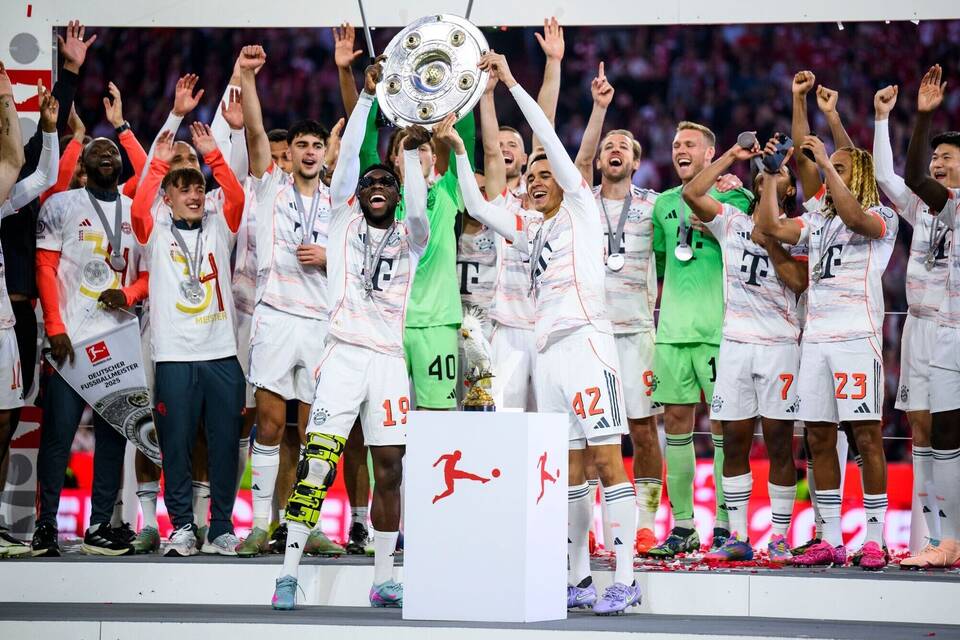Der FC Bayern feierte in der vergangenen Saison die Meisterschaft Der FC Bayern feierte in der vergangenen Saison die Meisterschaft