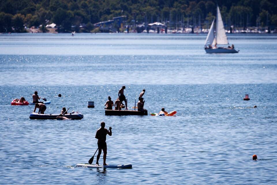 Heißes Sommerwetter am Brombachsee Heißes Sommerwetter am Brombachsee