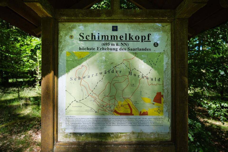 Schimmelkopf - ehemals höchster Ort des Saarlandes Schimmelkopf - ehemals höchster Ort des Saarlandes