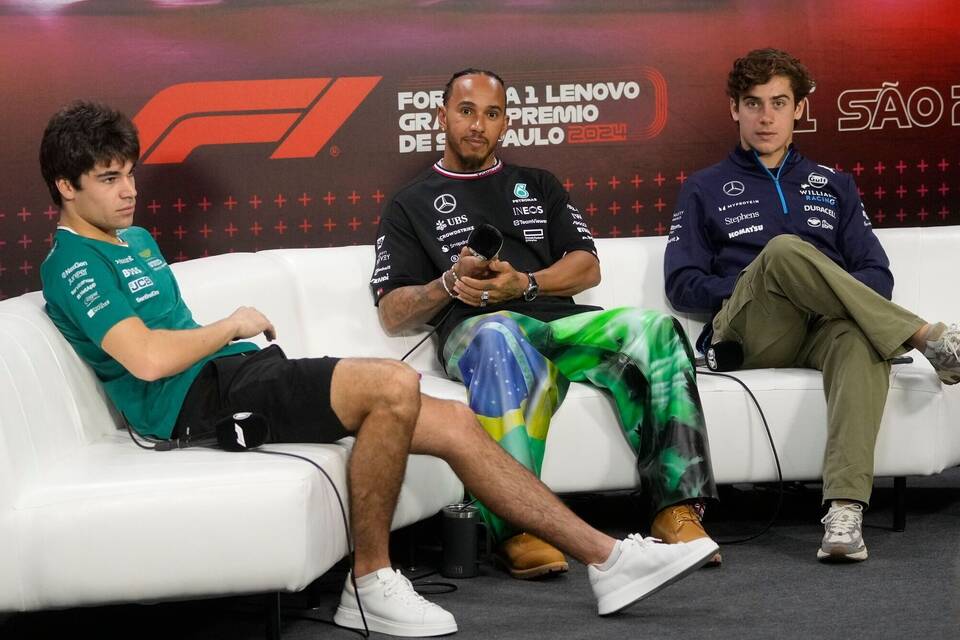 Lewis Hamilton und Franco Colapinto Lewis Hamilton und Franco Colapinto