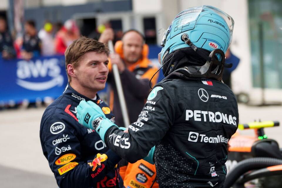 Max Verstappen und George Russell