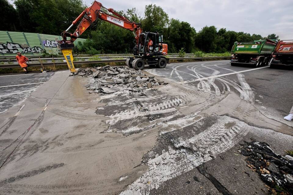 Hitze in Deutschland - Hitzeschäden auf der A5
