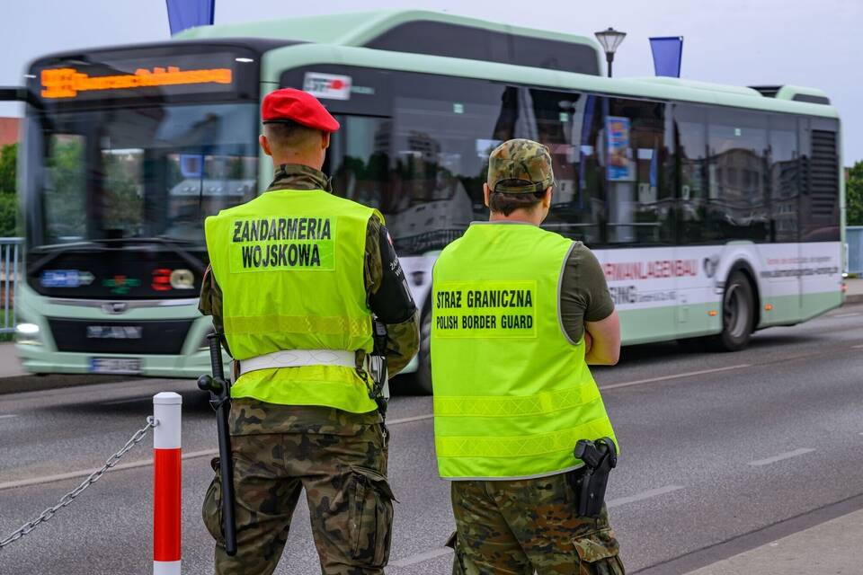 Kontrollen an der deutsch-polnischen Grenze - Slubice Kontrollen an der deutsch-polnischen Grenze - Slubice