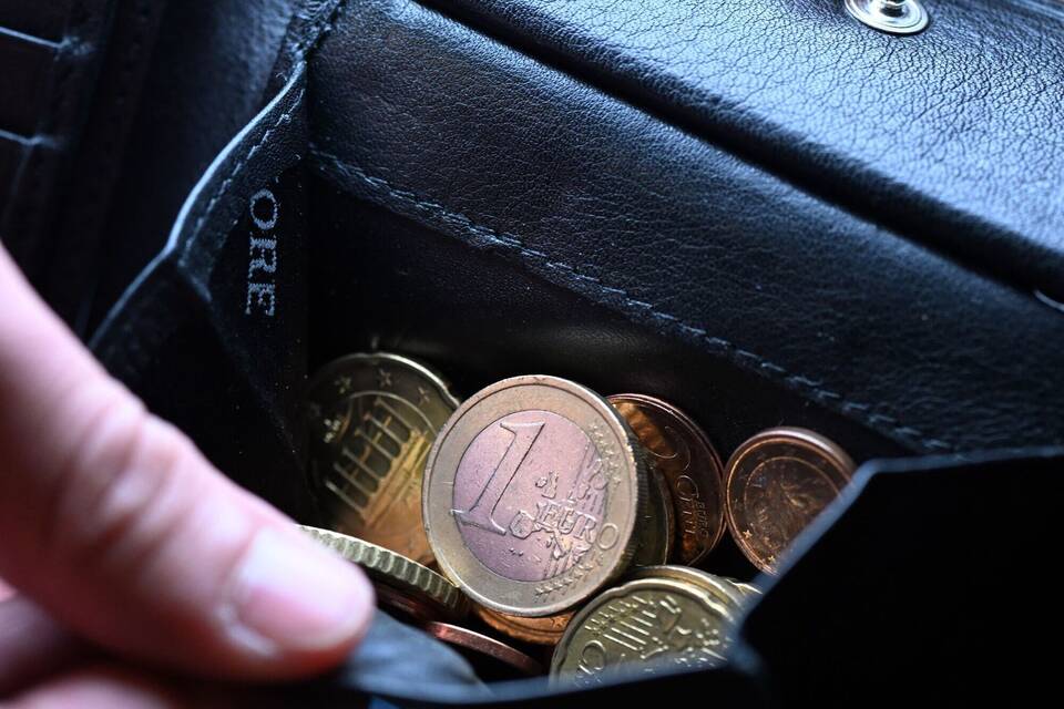 Geld im Portemonnaie