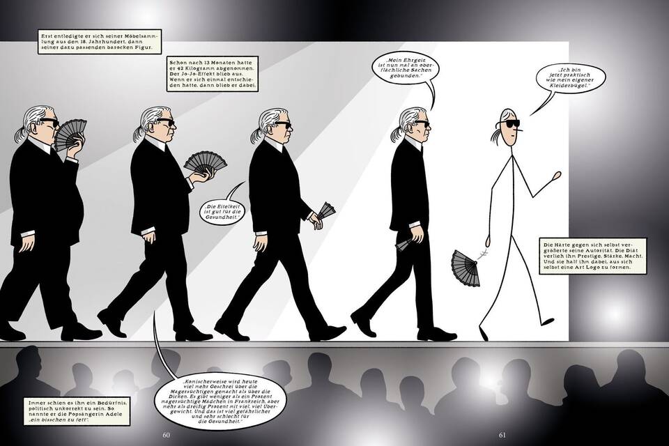Ausschnitt Buch "Lagerfeld. Graphic Novel"