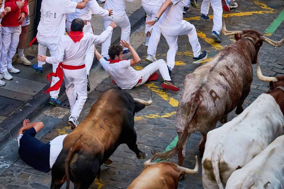 Stierlauf in Pamplona Stierlauf in Pamplona