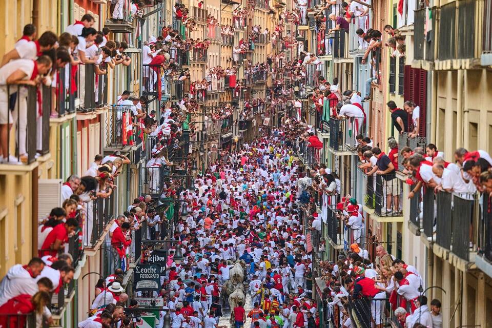 Stierlauf in Pamplona Stierlauf in Pamplona