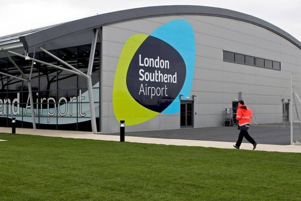 Flugzeugabsturz am Flughafen Southend