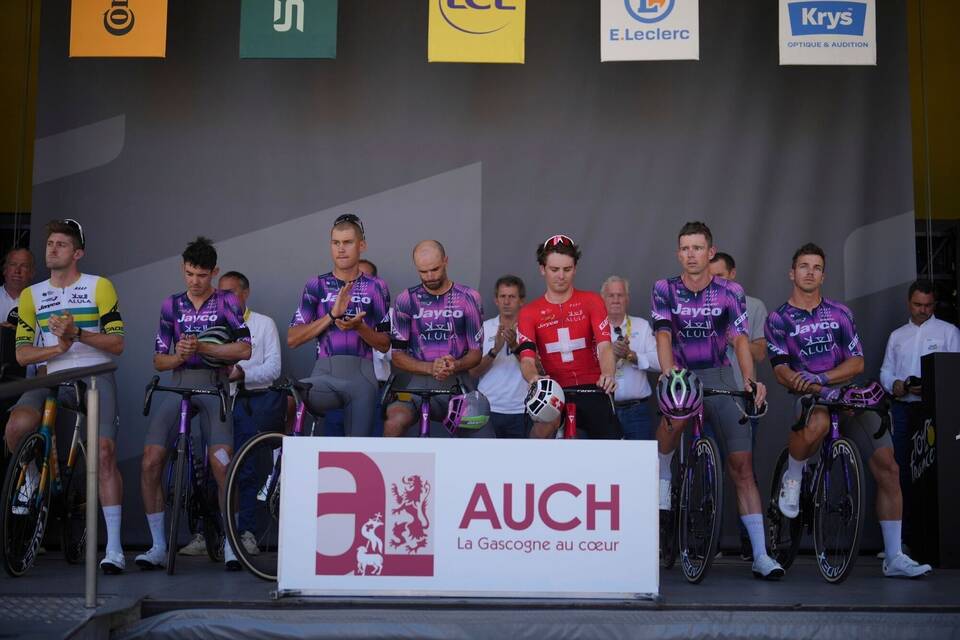 Tour de France - nach tödlichem Unfall von Samuele Privitera Tour de France - nach tödlichem Unfall von Samuele Privitera
