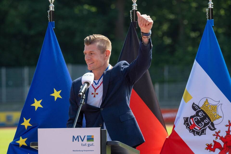 Verleihung des Landesverdienstordens an Toni Kroos