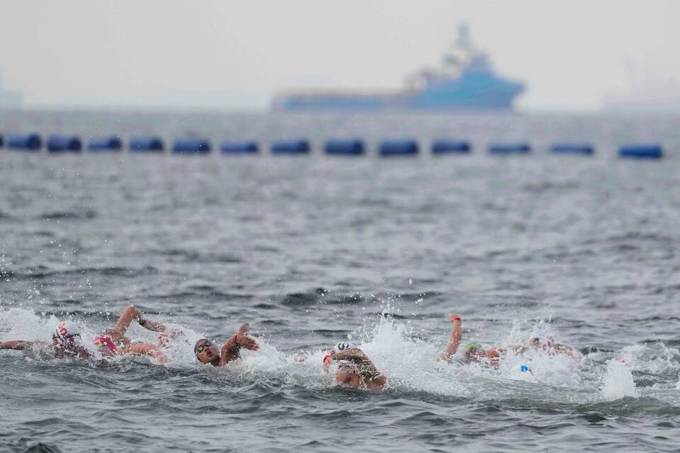 Schwimm-WM in Singapur - Freiwasser Schwimmen