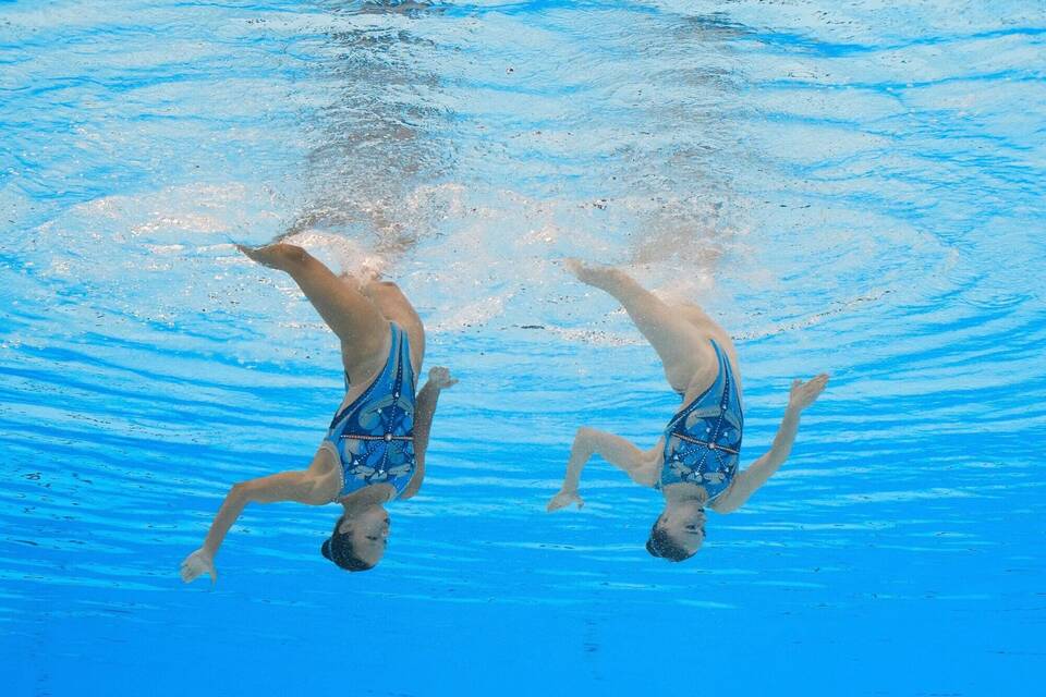 Schwimm-WM in Singapur - Synchronschwimmen