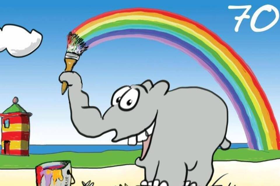 Ottifant-Briefmarke Ottifant-Briefmarke