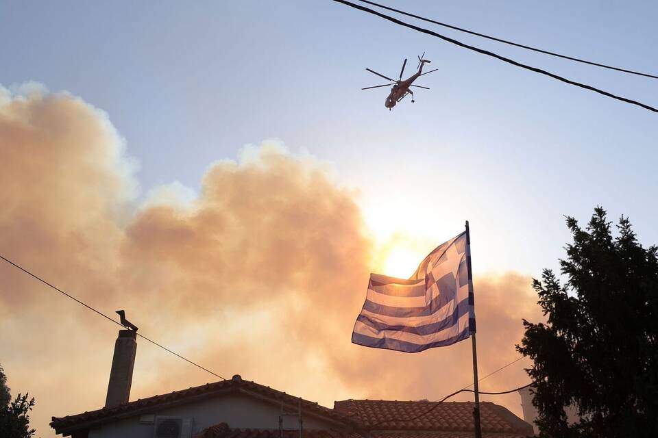 Waldbrand bei Athen Waldbrand bei Athen