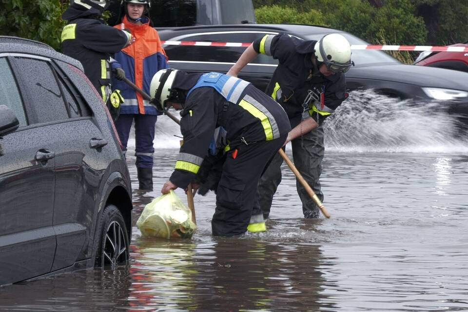 Wetter in Nürnberg - Landunter im Stadtteil Kornburg