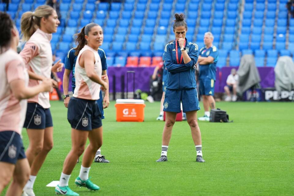 Vor dem Finale der Fußball-EM der Frauen - Training Spanien Vor dem Finale der Fußball-EM der Frauen - Training Spanien