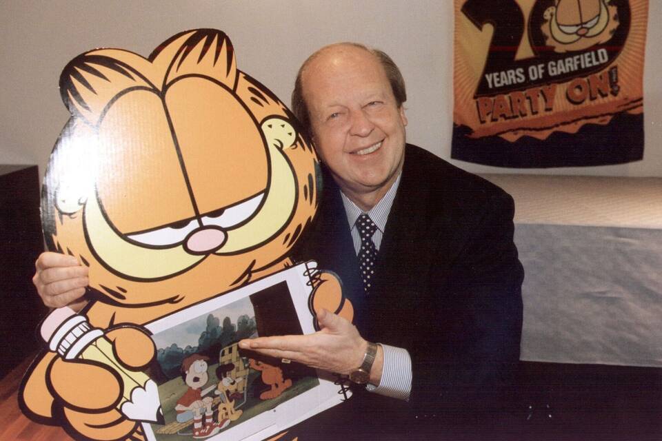 Kater Garfield und Jim Davis Kater Garfield und Jim Davis