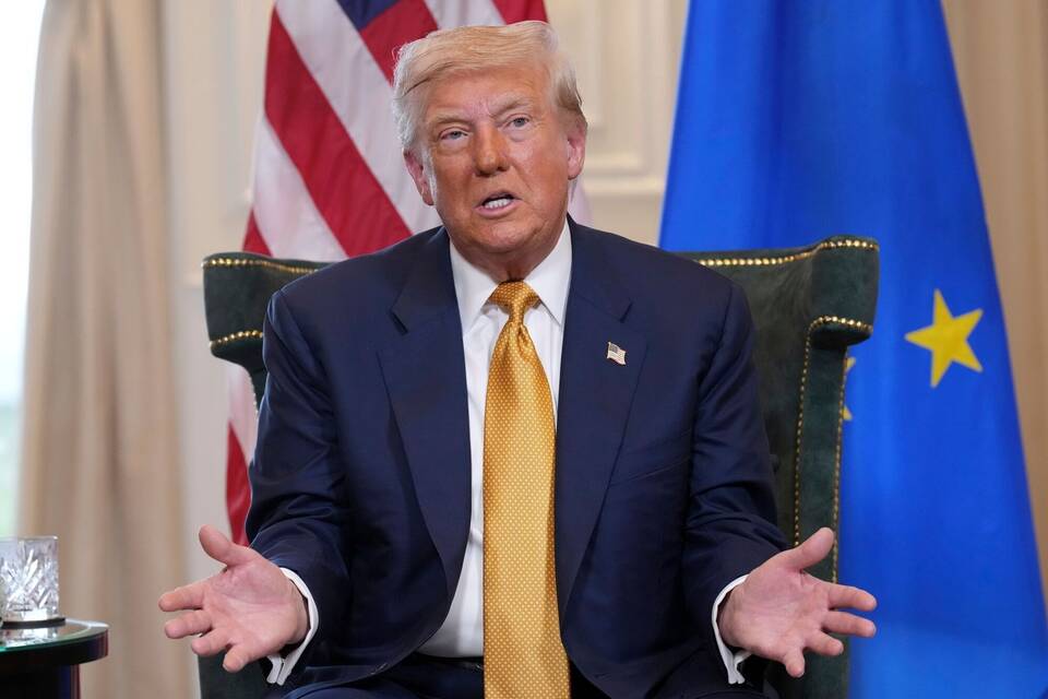 US-Präsident Trump trifft von der Leyen in Schottland US-Präsident Trump trifft von der Leyen in Schottland