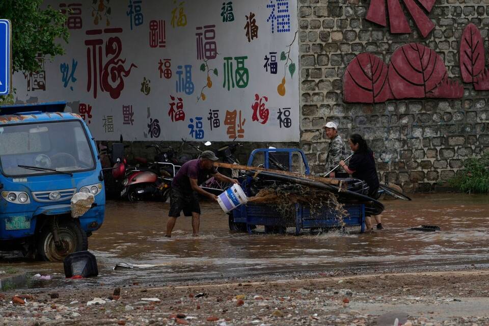 Überschwemmungen in China Überschwemmungen in China