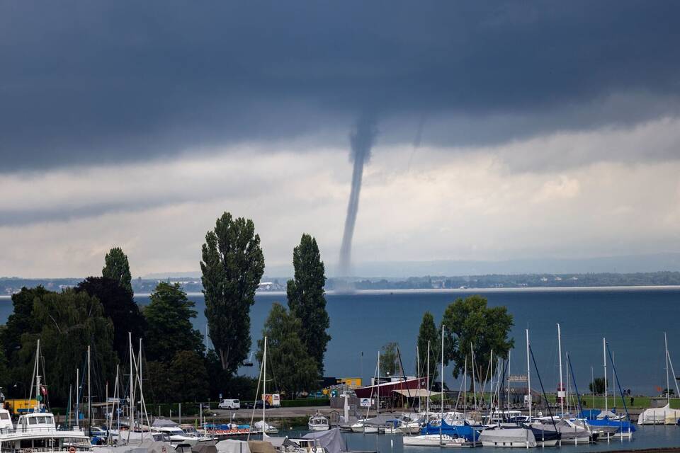 Wasserhose über dem Bodensee Wasserhose über dem Bodensee