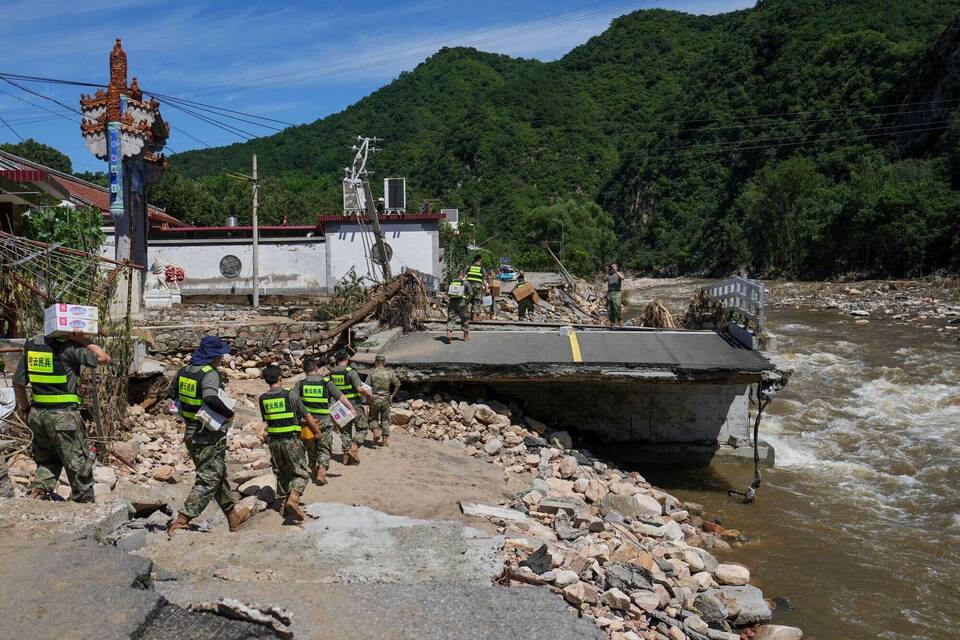 Überschwemmungen in China Überschwemmungen in China