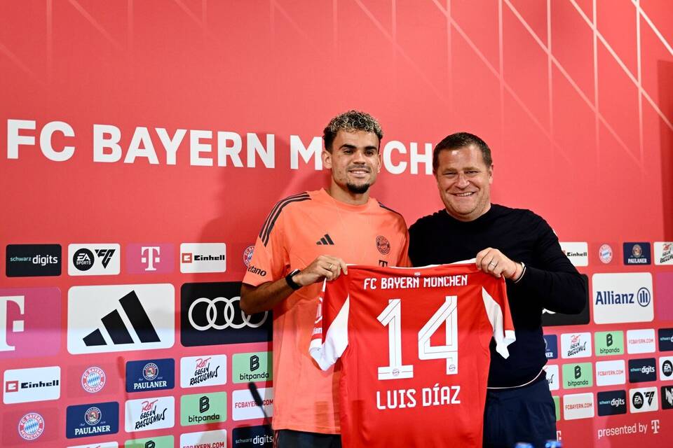 Vorstellung von Neuzugang Luis Díaz beim FC Bayern