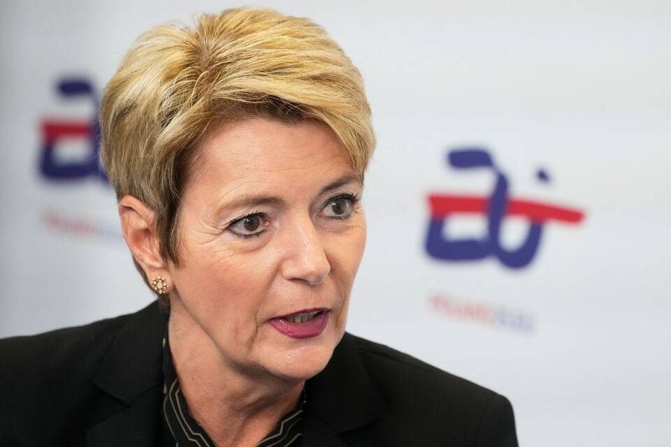 Die Schweizer Bundespräsidentin Karin Keller-Sutter
