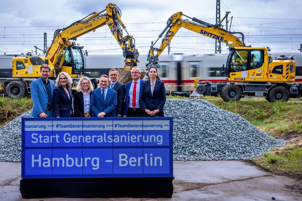 Sanierung der Bahnstrecke Berlin - Hamburg