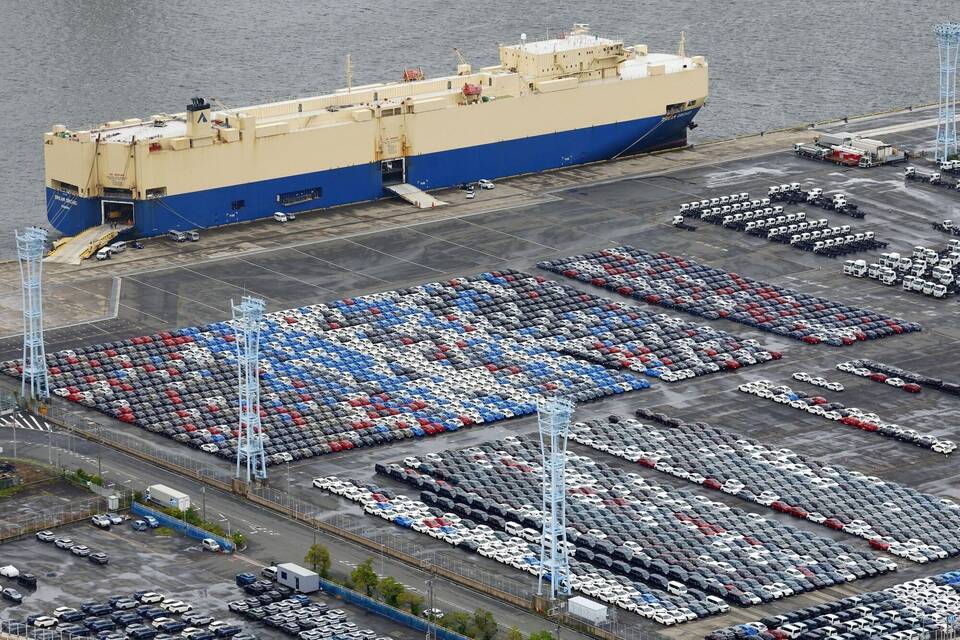 Trump Zölle - Auto-Terminal Yokohama