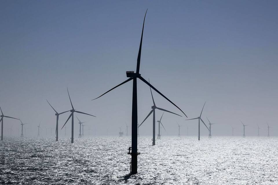 Windpark auf See