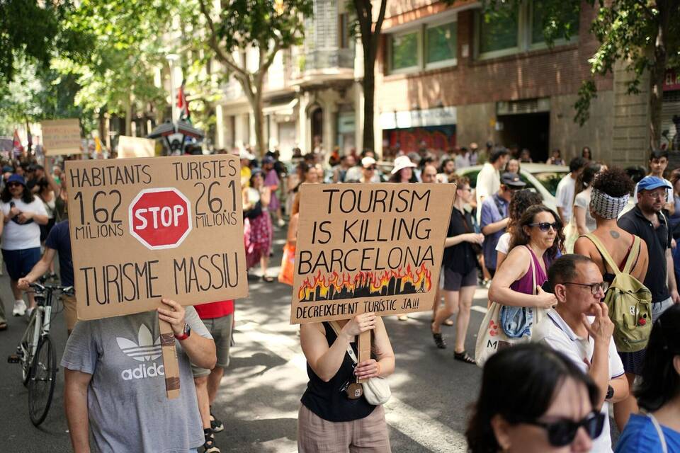 Protest gegen Übertourismus - Spanien