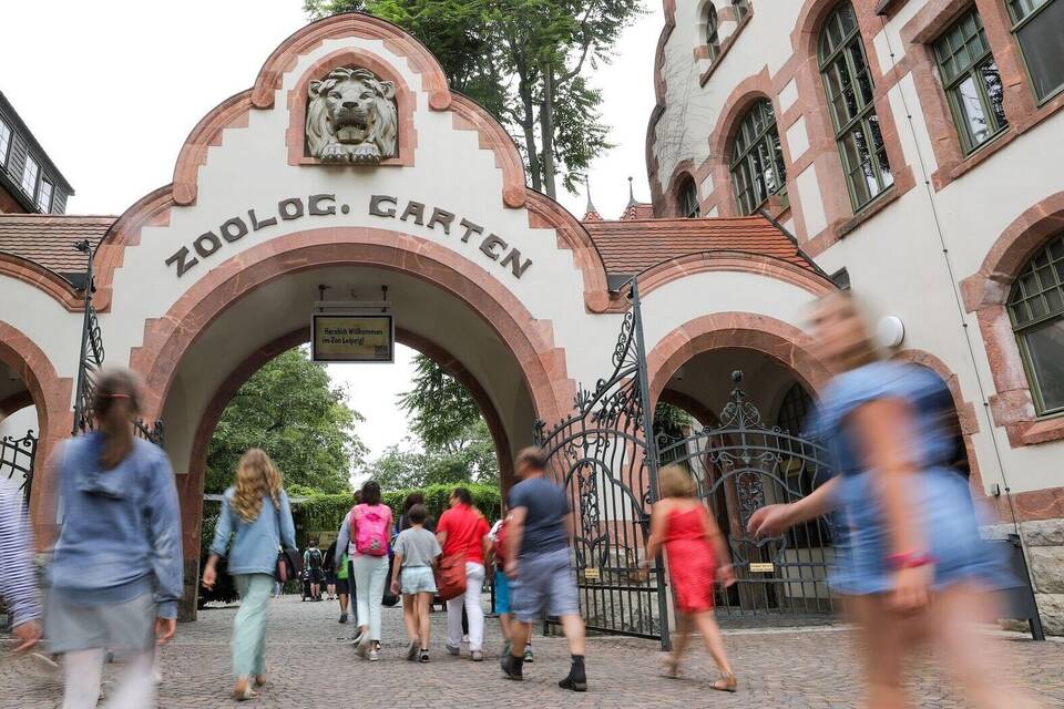 Besucher im Zoo Leipzig Besucher im Zoo Leipzig